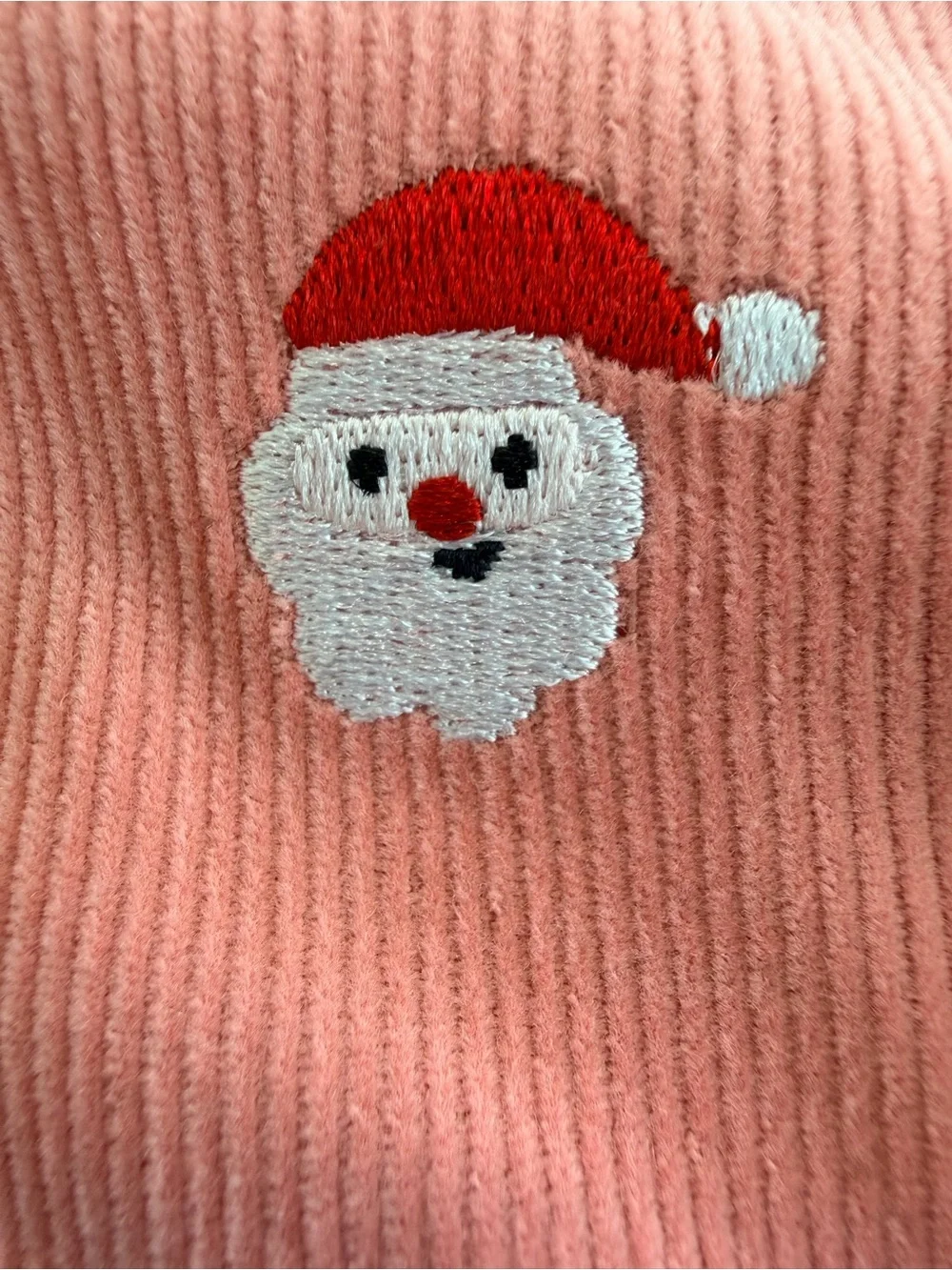 Pink Santa Corduroy Pinafore